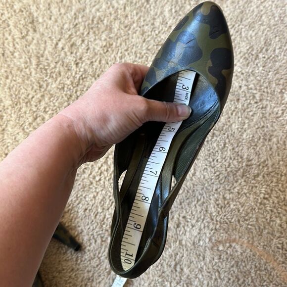 MARC JACOBS HEELS CAMO SLINGBACK PUMPS LEATHER MADE IN ITALY SIZE 39 - Picture 14 of 16